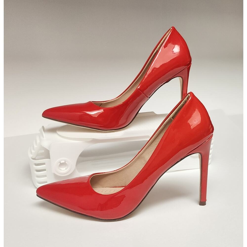 Chase & Chloe LALA-4 Red Pump Heel  Shoes Size 7M